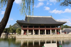 Gyeonghoeru Pavilion, where the king threw formal banquets 